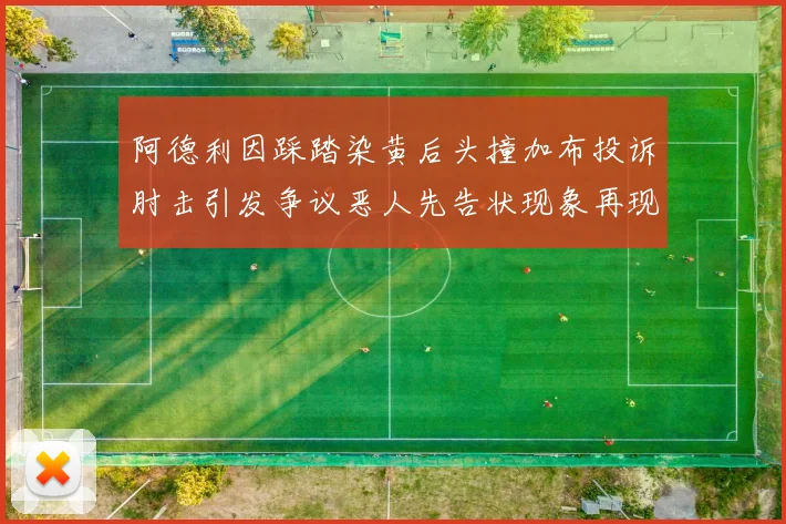 阿德利因踩踏染黄后头撞加布投诉肘击引发争议恶人先告状现象再现
